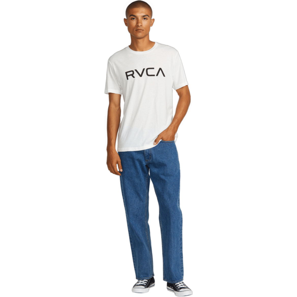 2026 RVCA Mens Americana Dayshift Denim Jeans 23A193504 - Blue Collar